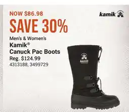 Cabela's Men's & Women's Kamik Canuck Pac Boots offer