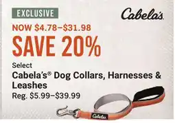 Cabela's Select Cabela's Dog Collars, Harnesses & Leashes offer