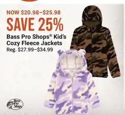 Cabela's Bass Pro Shops Kid's Cozy Fleece Jackets offer