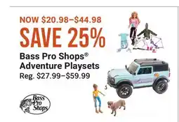 Cabela's Bass Pro Shops Adventure Playsets offer
