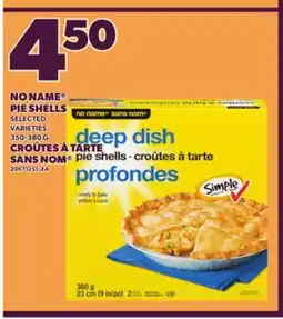 Independent Grocer NO NAME PIE SHELLS, 350-380 G offer