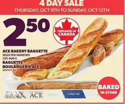 Independent Grocer ACE BAKERY BAGUETTE, 325-400 G offer