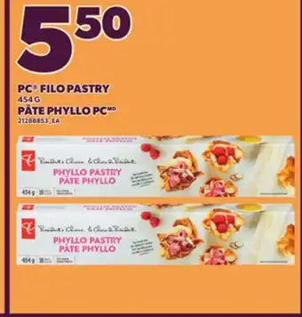 Independent Grocer PC FILO PASTRY/ PÂTE PHYLLO PCMD, 454 G offer