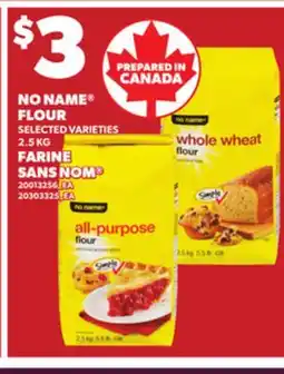 Independent Grocer NO NAME FLOUR, 2.5 KG FARINE SANS NOM offer