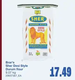 Wholesale Club SHER DESI STYLE DURUM FLOUR, 9.07 kg offer