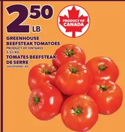 Independent Grocer GREENHOUSE BEEFSTEAK TOMATOES offer