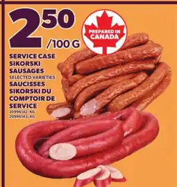 Independent Grocer SERVICE CASE SIKORSKI SAUSAGES offer