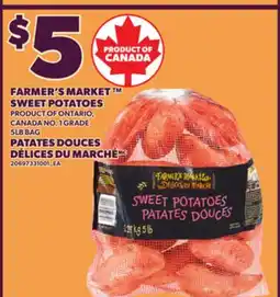Independent Grocer FARMER'S MARKET SWEET POTATOES, 5LB BAG offer