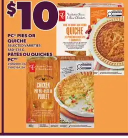 Independent Grocer PC PIES OR QUICHE, 550-575 G offer