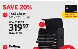 Home Hardware Tool Chest offer