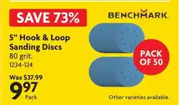 Home Hardware 5 Hook & Loop Sanding Discs offer