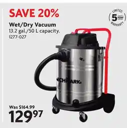 Home Hardware BENCHMARK Wet/Dry Vacuum offer