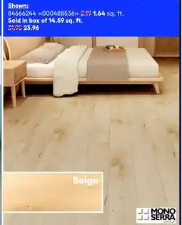RONA MONO SERRA LAMINATE FLOORING offer
