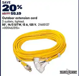 RONA Outdoor extension cord offer