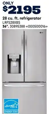 RONA LG 28 cu. ft. refrigerator 36 offer