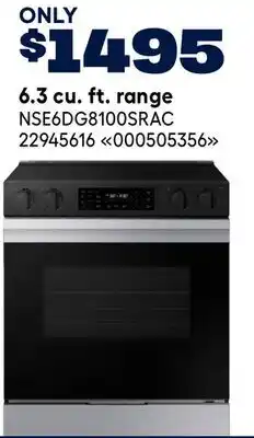 RONA 6.3 cu. ft. range offer