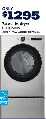 RONA LG 7.4 cu. ft. dryer offer