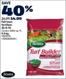 RONA Fall lawn fertilizer 32-0-10 offer