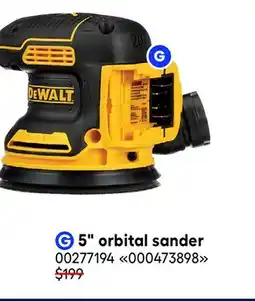 RONA Dewalt 5 orbital sander offer