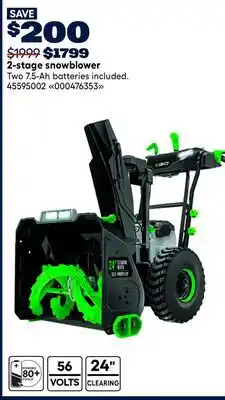 RONA EGO 2-stage snowblower offer