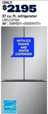 RONA 27 cu. ft. refrigerator 36'' offer