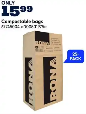 RONA Compostable bags offer