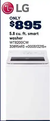 RONA LG 5.8 cu. ft. smart washer offer