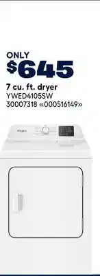 RONA 7 cu. ft. dryer offer