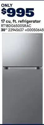 RONA SAMSUNG 17 cu, ft. refrigerator offer