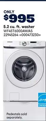 RONA SAMSUNG 5.2 cu. ft. washer offer