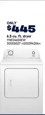 RONA AMANA 6.5 cu. ft. dryer offer