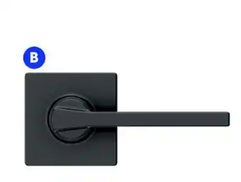 RONA WEISER Casey Door Handles Matte Black Finish offer