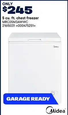 RONA MIDEA 5 cu. ft. chest freezer offer