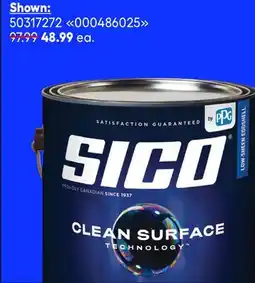 RONA 3.78-L cans of SICO Clean Surface interior paint offer
