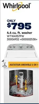 RONA 4.4 cu. ft. washer offer