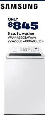 RONA SAMSUNG 5 cu. ft. washer offer