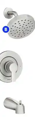 RONA MOEN Bath/shower faucet, brushed nickel finish offer