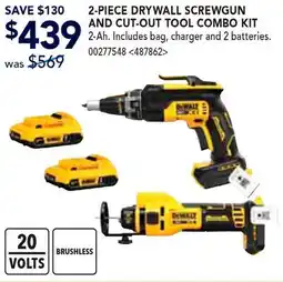 RONA DEWALT 2-PIECE DRYWALL SCREWGUN AND CUT-OUT TOOL COMBO KIT offer