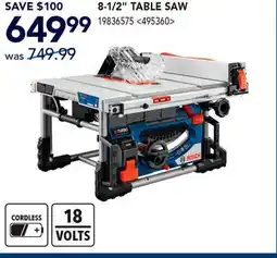 RONA BOSCH 8-1/2 TABLE SAW offer