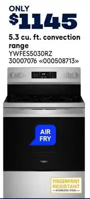 RONA 5.3 cu. ft. convection range offer