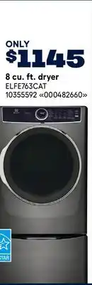RONA ELECTROLUX 8 cu. ft. dryer offer