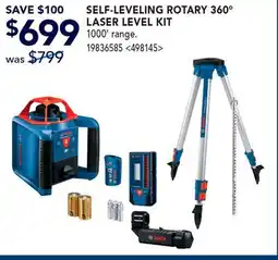 RONA BOSCH SELF-LEVELING ROTARY 360° LASER LEVEL KIT offer