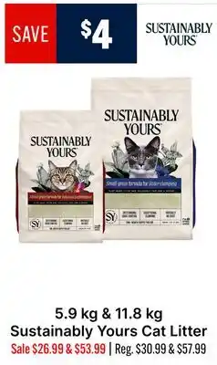 Ren’s Pets Depot 5.9 kg & 11.8 kg Sustainably Yours Cat Litter offer