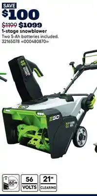 RONA 1-stage snowblower offer