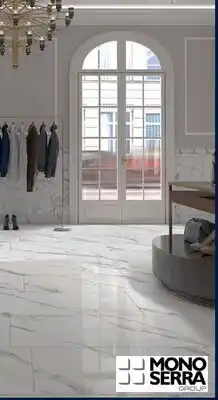 RONA Porcelain tiles, white glossy marble offer