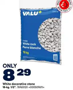 RONA VALU+ White decorative stone 18-kg. 1/2 offer