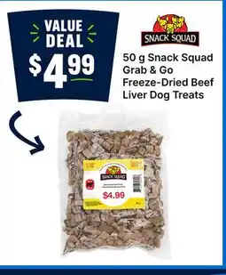 Ren’s Pets Depot Snack Squad Grab & Go Freeze-Dried Beef Liver Dog Treats offer