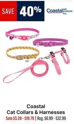 Ren’s Pets Depot Coastal Cat Collars & Harnesses offer