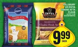 Food Basics PILLSBURY OR DIVYA CHAKKI ATTA FLOUR offer