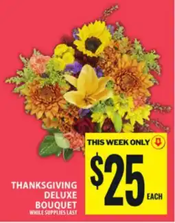 Food Basics THANKSGIVING DELUXE BOUQUET offer